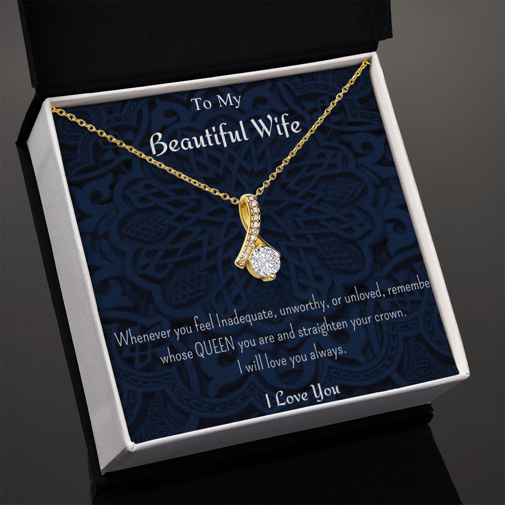 TO MY BEAUTIFUL WIFE NECKLACE