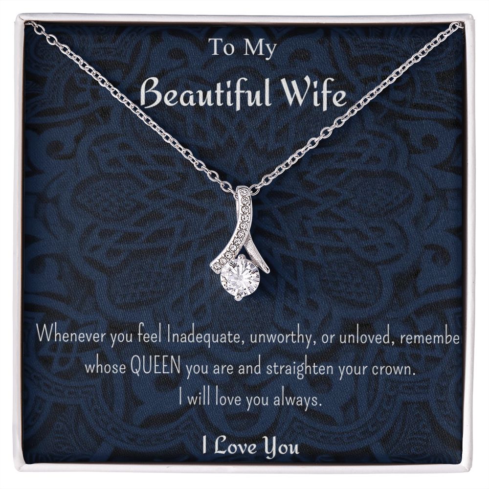 TO MY BEAUTIFUL WIFE NECKLACE