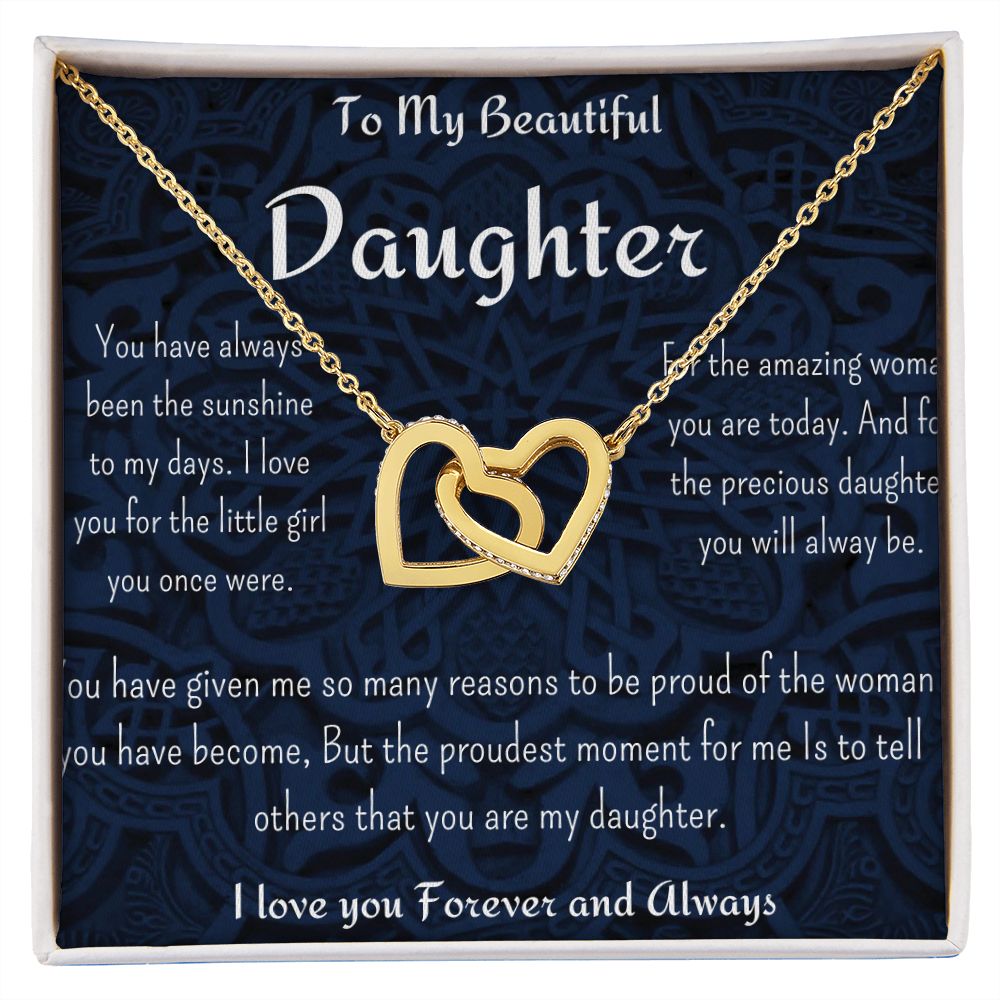 To My Beautiful Daughter Necklace