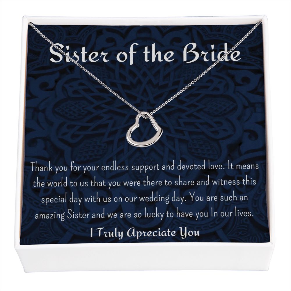 SISTER OF THE BRIDE NECKLACE