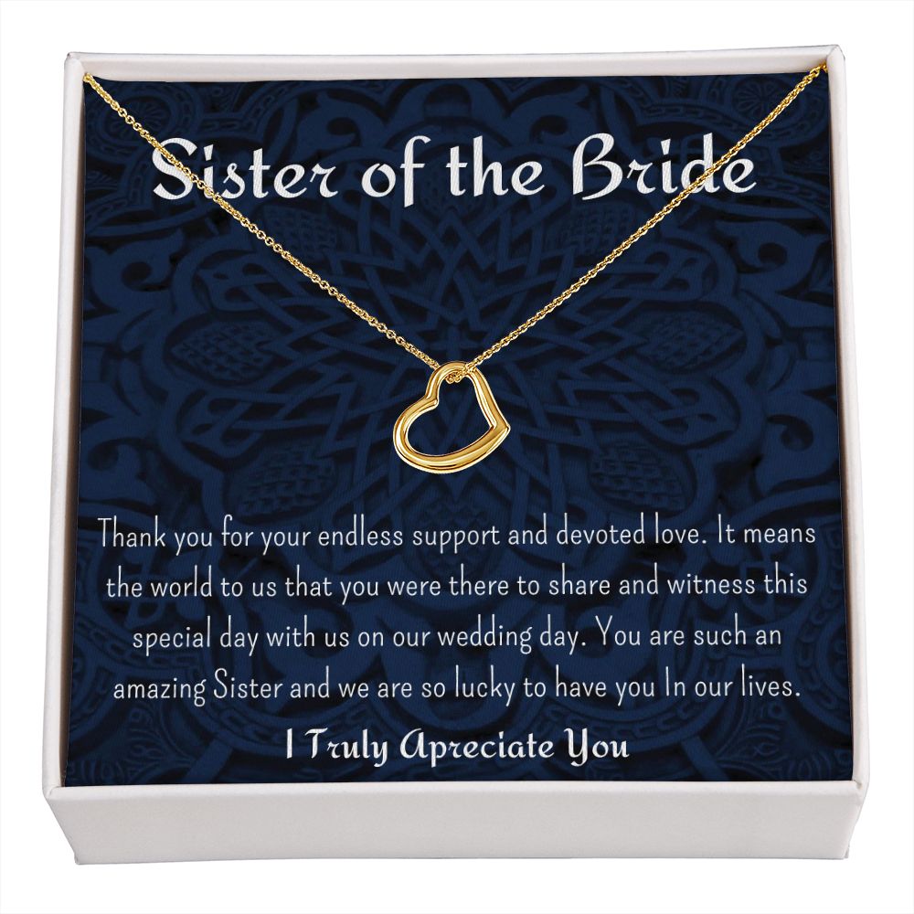 SISTER OF THE BRIDE NECKLACE