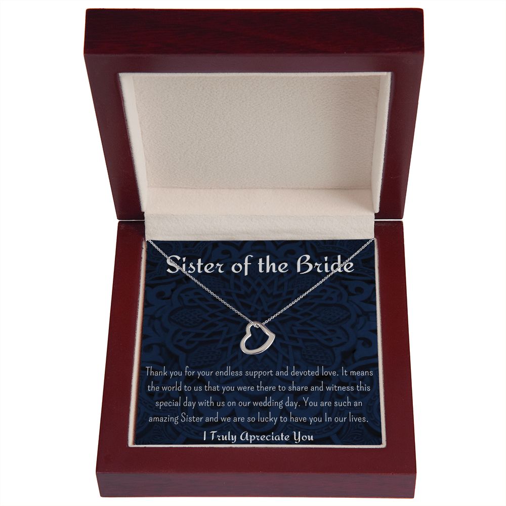 SISTER OF THE BRIDE NECKLACE