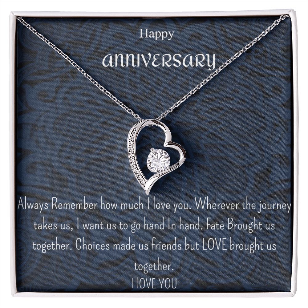 Happy Anniversary Necklace ( For Her)