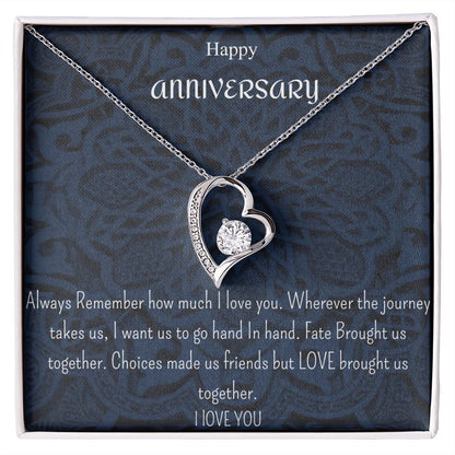 Happy Anniversary Necklace ( For Her)