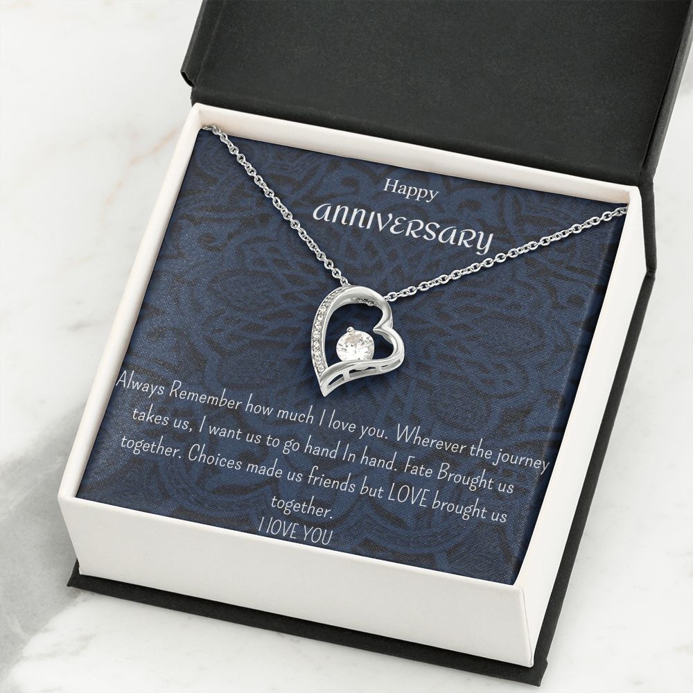 Happy Anniversary Necklace ( For Her)