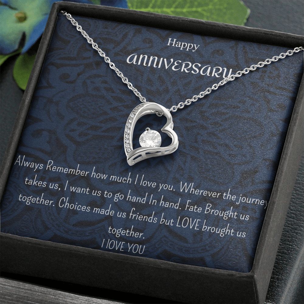 Happy Anniversary Necklace ( For Her)