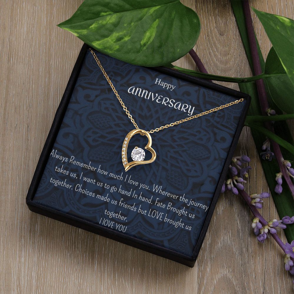 Happy Anniversary Necklace ( For Her)