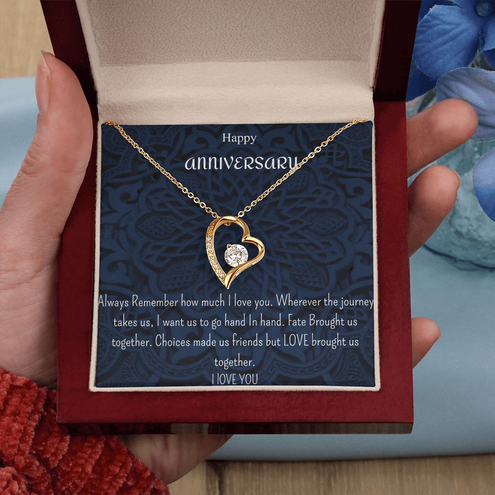 Happy Anniversary Necklace ( For Her)